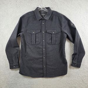 Craghoppers Fleece Jacket Men's Gray Shacket Pockets Shirt Size Medium